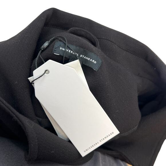 Universal Standard Nadia Military Jacket Crepe Jersey Black Plus Size 18‎ 20 - Picture 9 of 13